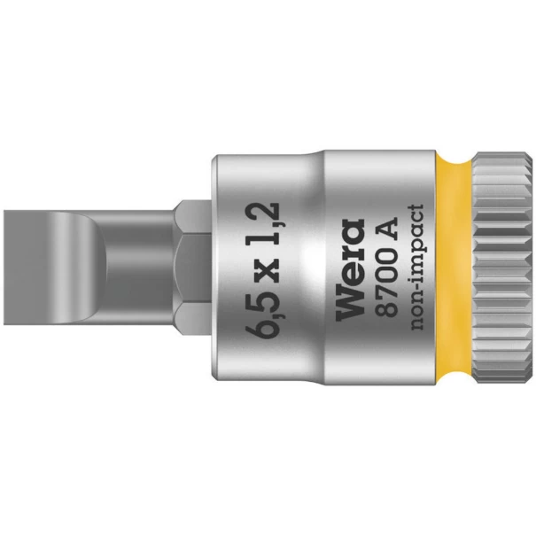 Вложка гаечна 8700 A FL за шлицови винтове, 1/4", 1,2x6,5x28mm, 05003322001, WERA