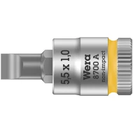 Вложка гаечна 8700 A FL за шлицови винтове, 1/4", 1x5,5x28mm, 05003321001, WERA