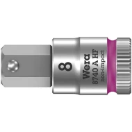 Вложка гаечна 8740 A HF Zyklop 1/4", задържащи за шестостен, 8x28mm, 05003339001, WERA