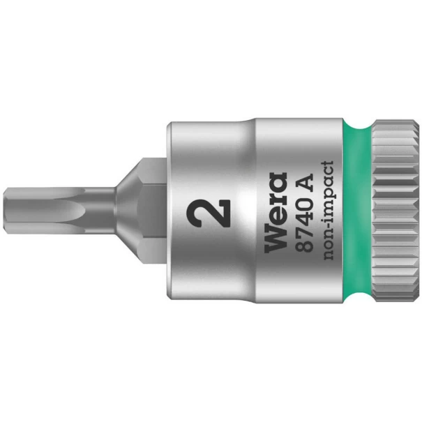 Вложка 8740 A Zyklop, 1/4", за шестостен, 2x28mm, 05003330001, WERA