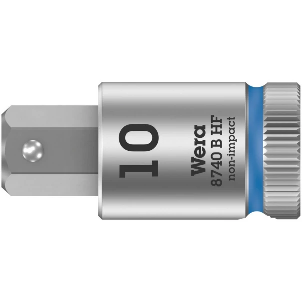 Вложка гаечна 8740 B HF Zyklop 3/8", задържаща, 10x38,5mm, 05003043001, WERA