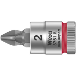 Вложка гаечна 8751 A Phillips Zyklop, 1/4", PH 2x28mm, 05003351001, WERA