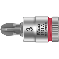 Вложка гаечна 8751 A Phillips Zyklop, 1/4", PH 3x28mm, 05003352001, WERA