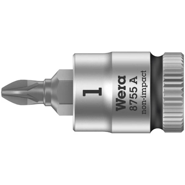 Вложка гаечна 8755 A Pozidriv Zyklop, 1/4", PZ 1x28mm, 05003353001, WERA