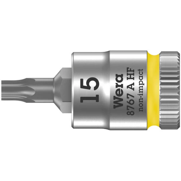 Вложка гаечна 8767 A HF TORX® Zyklop 1/4", задържаща, TX 15x28mm, 05003363001, WERA