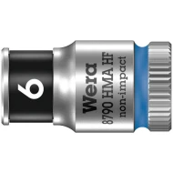 Вложка гаечна 1/4", SW 6, задържаща, 8790 HMA HF Zyklop, 23mm, 05003721001, WERA
