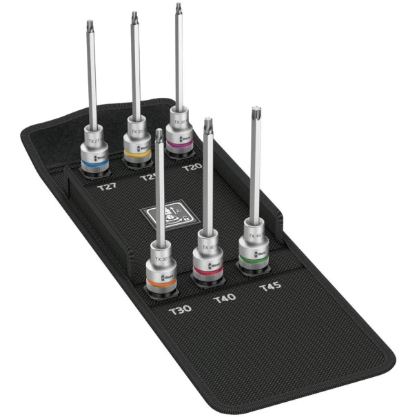 Вложки гаечни комплект 8767 C TORX® HF 2 Zyklop TORX®, 6 части, 05004211001, WERA