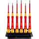 Комплект фини отвертки PicoFinish® electric с държач, плоски, Phillips, 6ч, 42989, WIHA