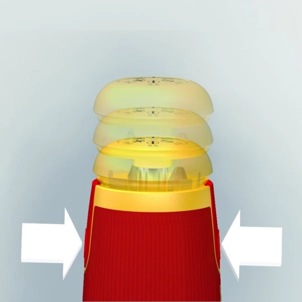 Отвертка с магазин за битове LiftUp electric Phillips, PlusMinus/Pozidriv, плоска с 6 slimBits, 38611, WIHA