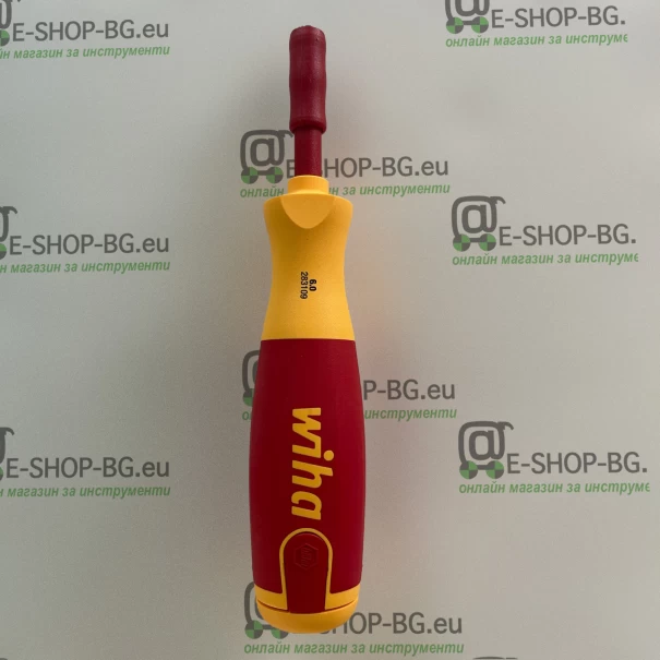 Отвертка с магазин за битове LiftUp electric Phillips, PlusMinus/Pozidriv, плоска с 6 slimBits, 38611, WIHA
