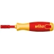 Отвертка с магазин за битове LiftUp electric Phillips, PlusMinus/Pozidriv, плоска с 6 slimBits, 38611, WIHA