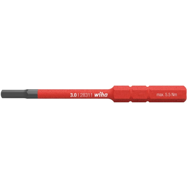 Стебло изолирано slimBit electric шестостен 2 x 75 mm, 37223, WIHA