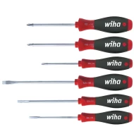 Комплект отвертки SoftFinish плоски, Phillips, Pozidriv, 6ч, 26113, WIHA