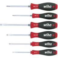 Комплект отвертки SoftFinish плоски, Phillips, 6ч с шестостенен накрайник, 21248, WIHA