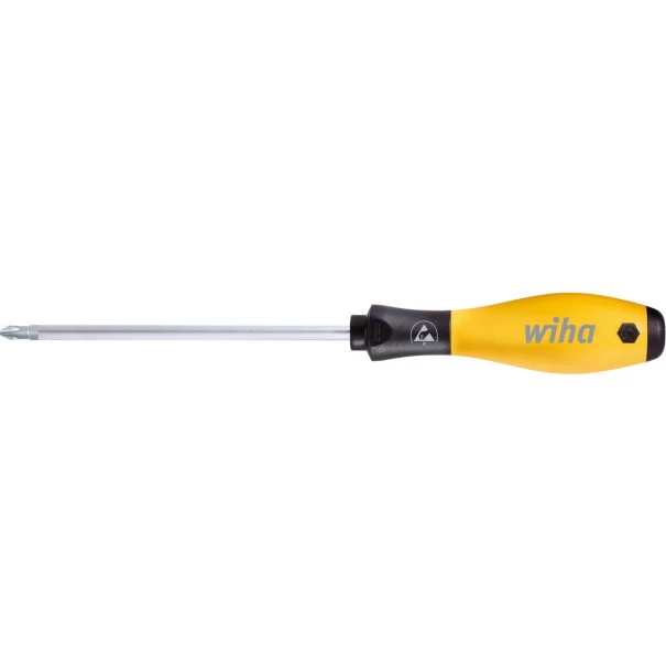 Отвертка SoftFinish ESD Phillips PH1 x 80 mm, 08185, WIHA