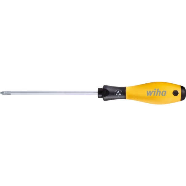 Отвертка SoftFinish ESD Pozidriv PZ0 x 60 mm, 26928, WIHA