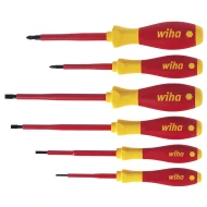Комплект отвертки SoftFinish electric плоски, Pozidriv, 6ч, 25477, WIHA