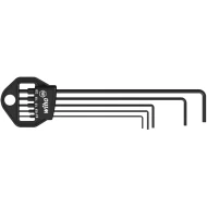 Комплект имбусни ключове в държач Classic шестостен, SW 0,7|0,9|1,3|1,5|2mm, 5ч, 06382, WIHA