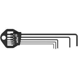Комплект имбусни ключове в държач Classic шестостен, SW 0,7|0,9|1,3|1,5|2mm, 5ч, 06382, WIHA
