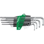 Комплект имбусни ключове в държач ProStar TORX®, 13ч, титаново сребристи, 39104, WIHA