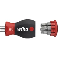 Отвертка с магазин за битове магнитен TORX® с 6 накрайника, Stubby, 1/4", 33743, WIHA