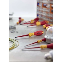 Комплект отвертки SoftFinish electric slimFix плоски, Phillips, PlusMinus/Pozidriv, 6ч, 38362, WIHA