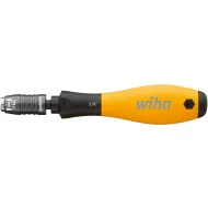 Отвертка с държач за битове SoftFinish ESD, механичен заключващ се 1/4" 148 mm, 32161, WIHA