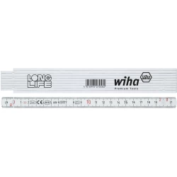 Метър сгъваем Longlife 2 m метричен, 10 елемента жълт, 27058, WIHA