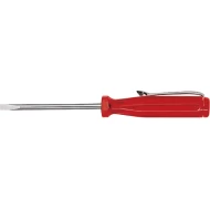 Отвертка плоска малка, прозрачна, червена с подвижен клипс 3, 0 mm x 40 mm, 01537, WIHA