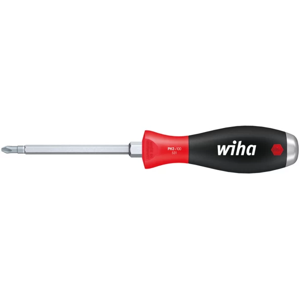 Отвертка SoftFinish Phillips с , PH2x100mm, 03238, WIHA