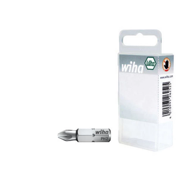 Комплект битове стандартни 25 mm Phillips (PH3) 3ч 1/4" в кутия, 07857, WIHA