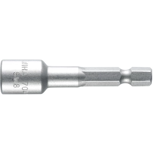 Вложка гаечна външен шестостен, магнитна Standard, 1/4" 7,0x55mm, 04634, WIHA