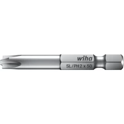 Бит Professional PlusMinus/Phillips 1/4" SL/PH2 x 50 mm, 32492, WIHA