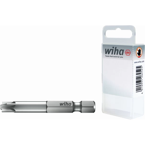 Комплект битове 70 mm PlusMinus/Pozidriv 1/4" в кутия, SL/PZ2, 2ч, 36082, WIHA