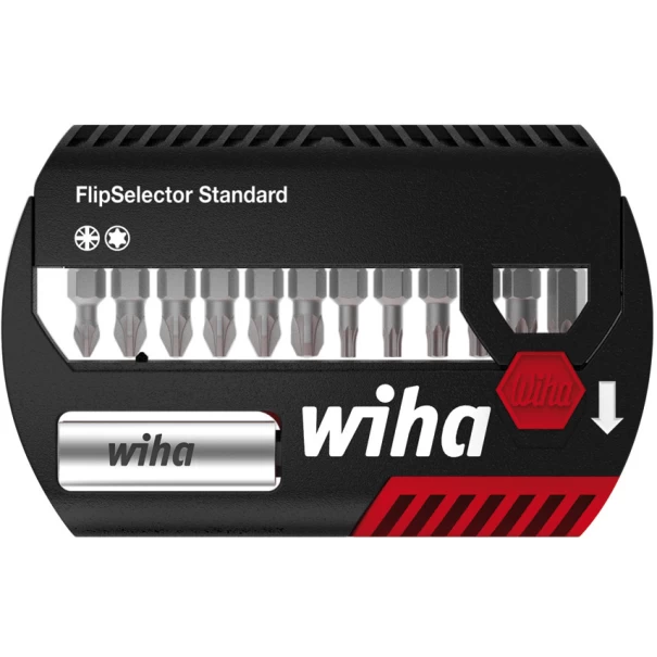Комплект битове FlipSelector standard 25 mm Pozidriv, TORX® 13ч 1/4", 39041, WIHA