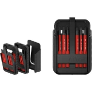 Комплект битове slimBit electric плоски, Phillips, Pozidriv, PlusMinus/Pozidriv, TORX® 12ч в кутия slimBit, 43162, WIHA