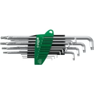 Комплект имбусни ключове в държач ProStar Stubby TORX® сферична глава титаново сребристи, 13ч опаковани в блистер, 40980, WIHA