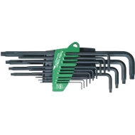 Комплект имбусни ключове в държач ProStar TORX® 13ч черни в блистер, 24852, WIHA
