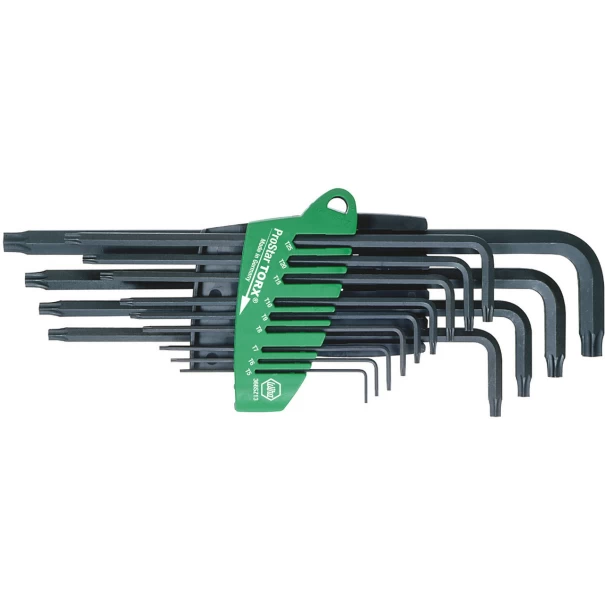Комплект имбусни ключове в държач ProStar TORX® 13ч черни в блистер, 24852, WIHA