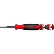 Отвертка магнитна с магазин за битове LiftUp 25 смесен с 12 накрайника, 1/4", 38606, WIHA