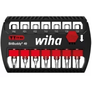 Комплект битове BitBuddy® накрайник TY 49 mm Phillips, Pozidriv, TORX® 7ч 1/4" в кутия, 42117, WIHA