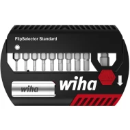 Комплект битове FlipSelector standard 25 mm шестостен 11ч 1/4" с клипс за колан, 39059, WIHA