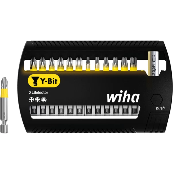 Комплект битове XLSelector накрайник Y 50 mm Phillips, Pozidriv, TORX® 13ч 1/4", 41834, WIHA