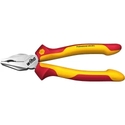 Клещи комбинирани Professional electric с DynamicJoint® и OptiGrip с особено дълъг режещ ръб 180 mm, 26708, WIHA