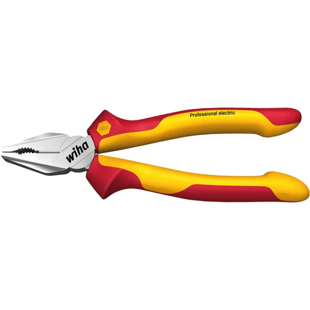 Клещи комбинирани Professional electric с DynamicJoint® и OptiGrip с особено дълъг режещ ръб в блистер 200 mm, 27419, WIHA