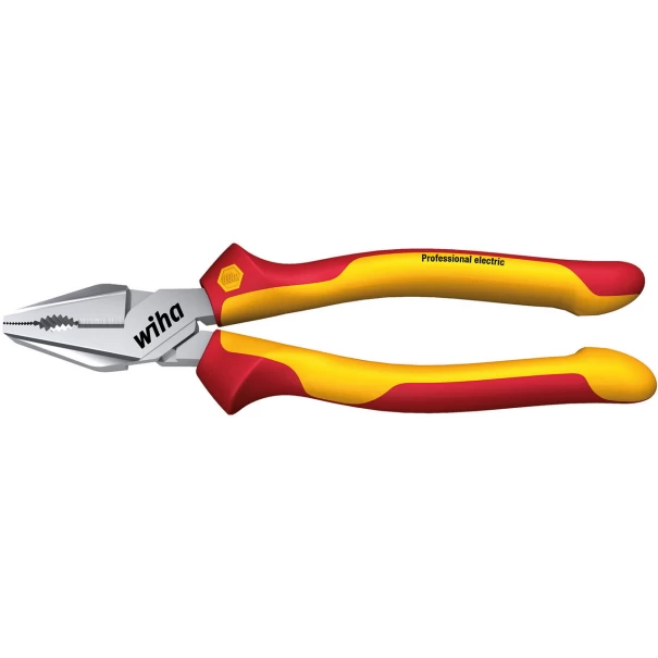 Клещи усилени комбинирани Professional electric с DynamicJoint® и OptiGrip с особено дълъг режещ ръб в блистер 225 mm, 27421, WIHA