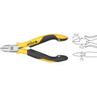 Клещи странични резачки Professional ESD широка полукръгла глава с резец 115 mm, 27448, WIHA