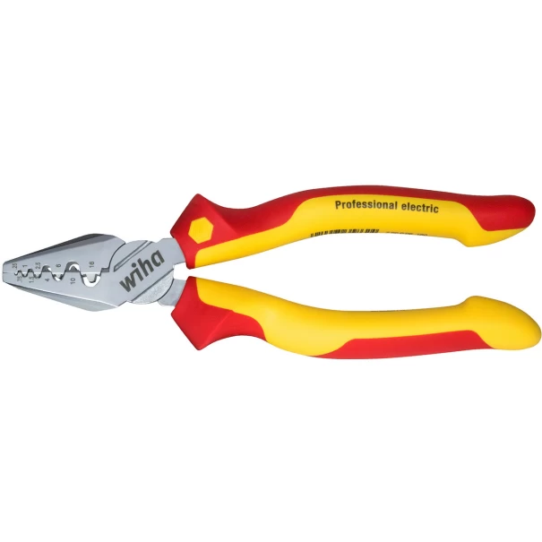 Кримпващи клещи за гилзи Professional electric в блистер 180 mm, 38986, WIHA